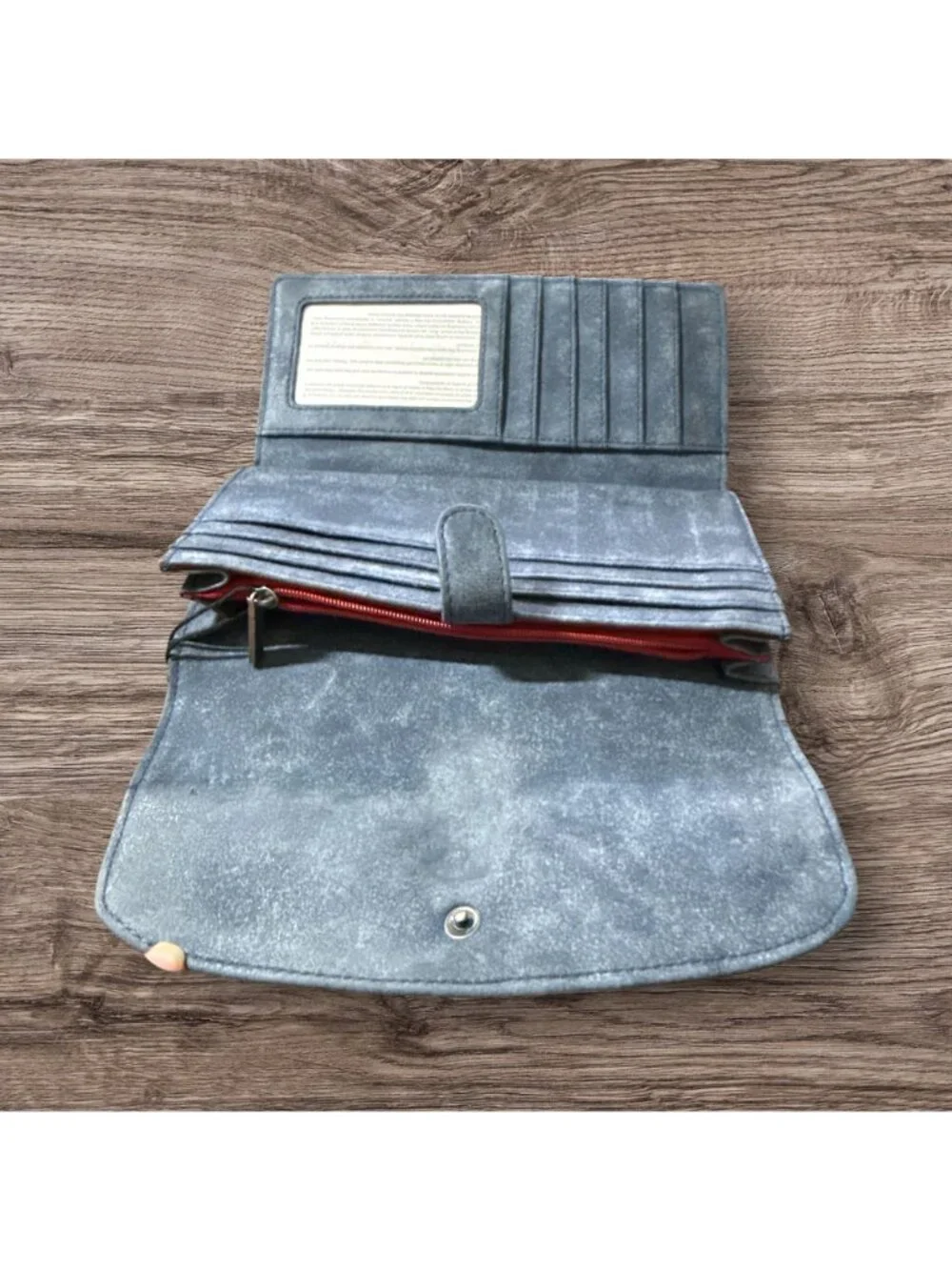 Fritzi aus Preußen Ladies Flap Wallet Embossed Logo on Front Composite Leather